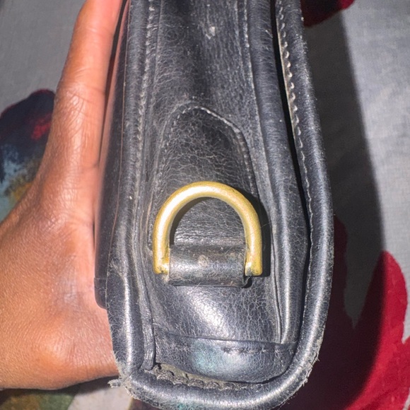 Coach Black Leather Shoulder Bag (No Strap) Vintage before 1994 - Picture 9 of 14